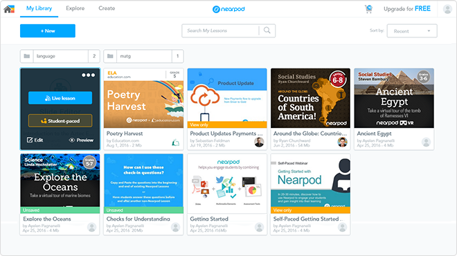 Nearpod interface screenshot