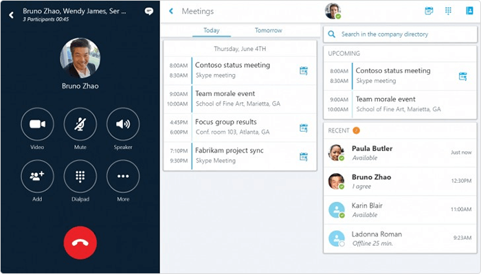 Skype for remote working