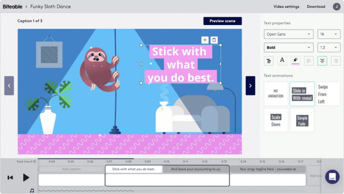 Bitable- the world's simplest video maker