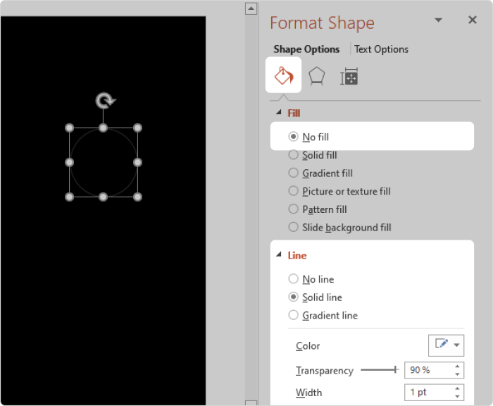 Fromat Shape in PowerPoint