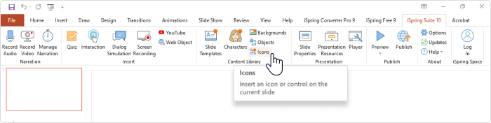 PowerPoint ribbon