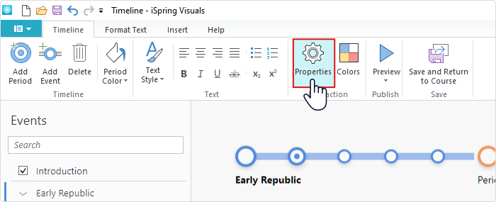 Timelines in iSpring Suite