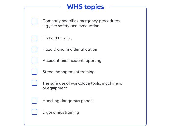 Common WHS topics