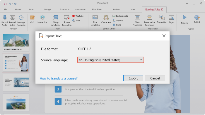 iSpring Suite Max Export