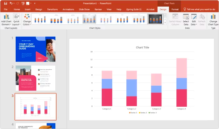 An example of Progress presentation