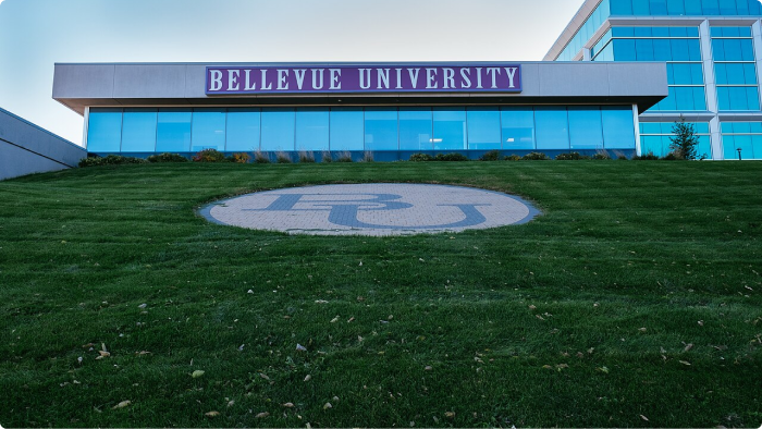 The university viewed from Harvell Drive