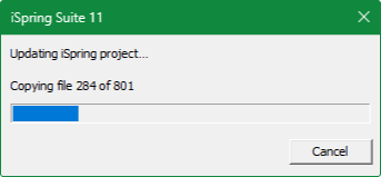 Updating iSpring project